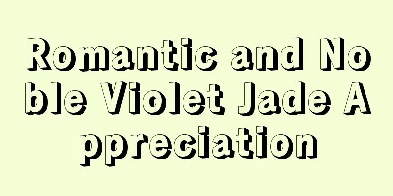 Romantic and Noble Violet Jade Appreciation