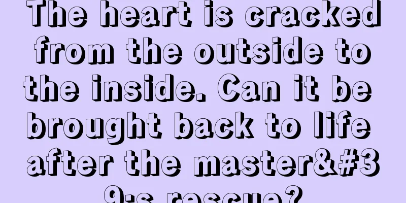 The heart is cracked from the outside to the inside. Can it be brought back to life after the master's rescue?