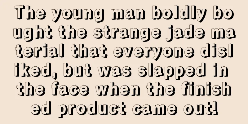 The young man boldly bought the strange jade material that everyone disliked, but was slapped in the face when the finished product came out!