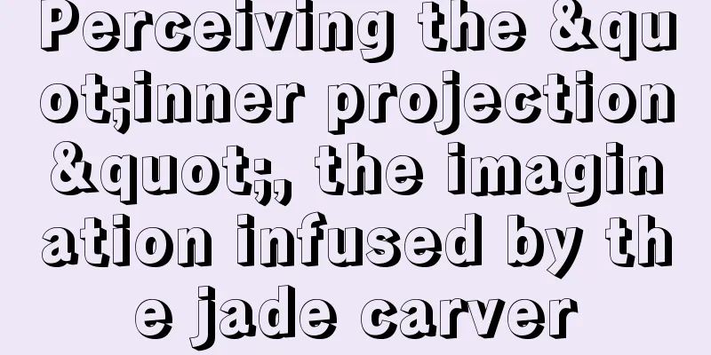 Perceiving the "inner projection", the imagination infused by the jade carver