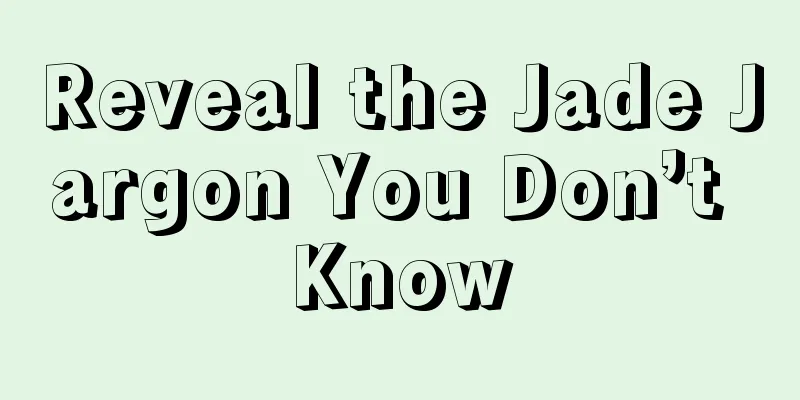 Reveal the Jade Jargon You Don’t Know