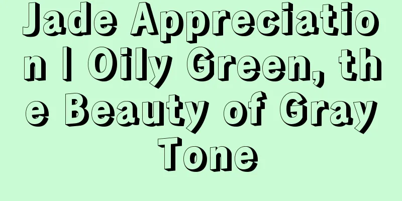 Jade Appreciation | Oily Green, the Beauty of Gray Tone