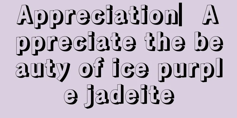 Appreciation▏Appreciate the beauty of ice purple jadeite