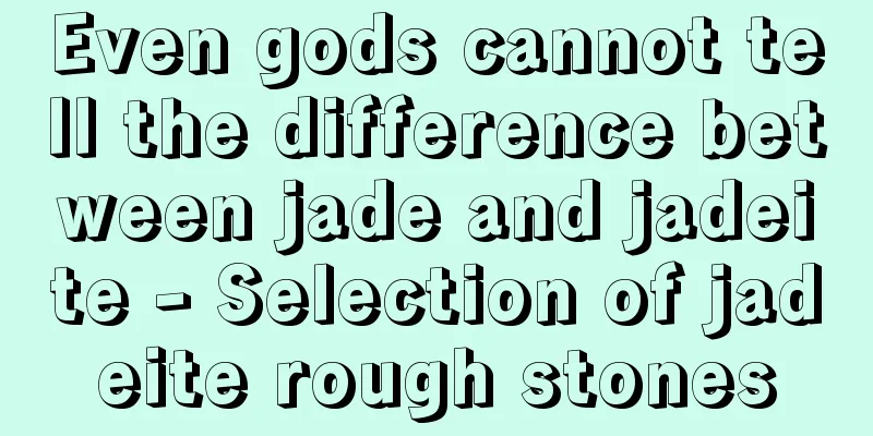 Even gods cannot tell the difference between jade and jadeite - Selection of jadeite rough stones