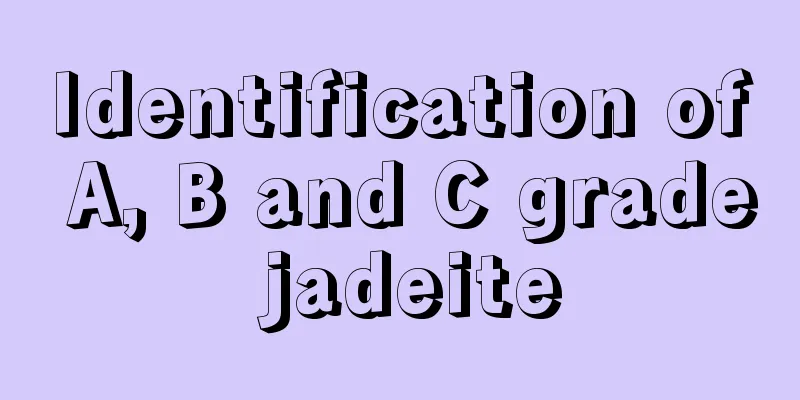 Identification of A, B and C grade jadeite