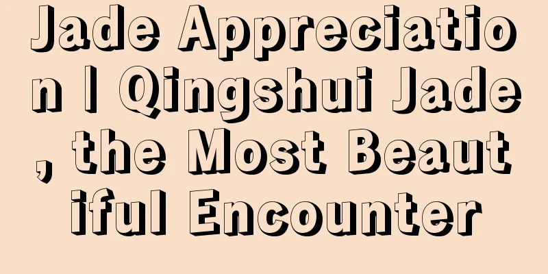 Jade Appreciation | Qingshui Jade, the Most Beautiful Encounter