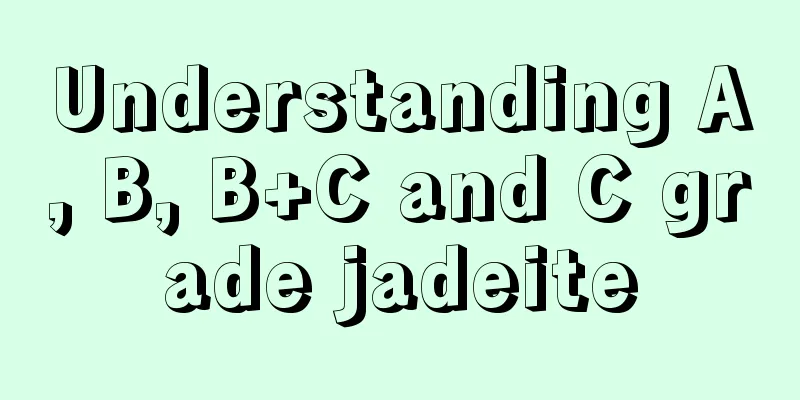 Understanding A, B, B+C and C grade jadeite