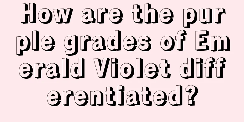 How are the purple grades of Emerald Violet differentiated?