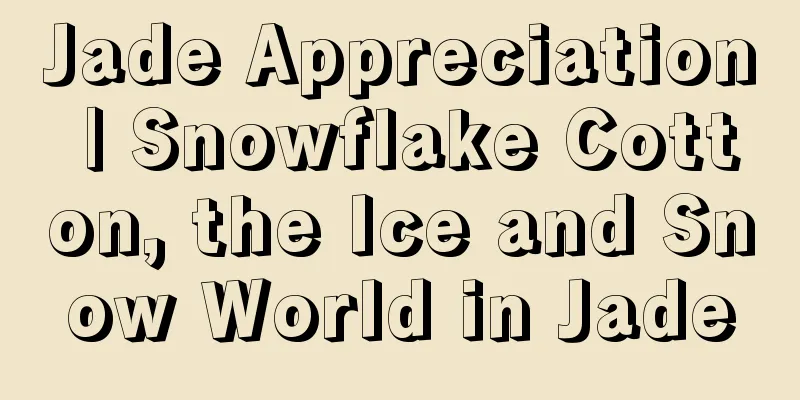 Jade Appreciation | Snowflake Cotton, the Ice and Snow World in Jade