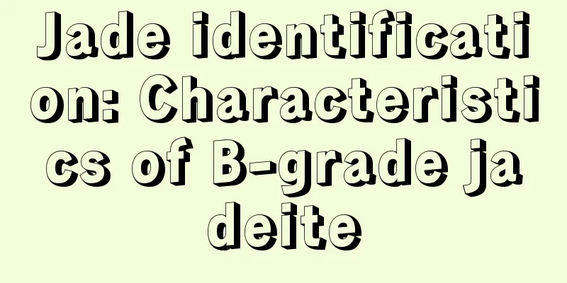 Jade identification: Characteristics of B-grade jadeite