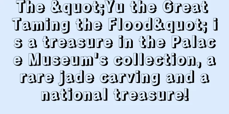 The "Yu the Great Taming the Flood" is a treasure in the Palace Museum's collection, a rare jade carving and a national treasure!