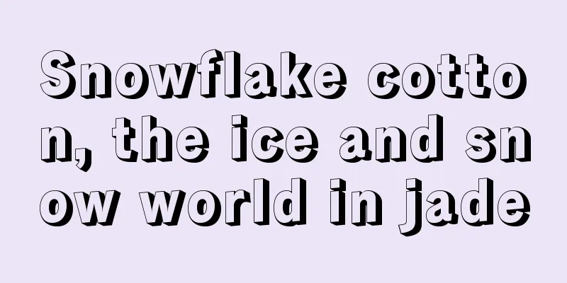 Snowflake cotton, the ice and snow world in jade