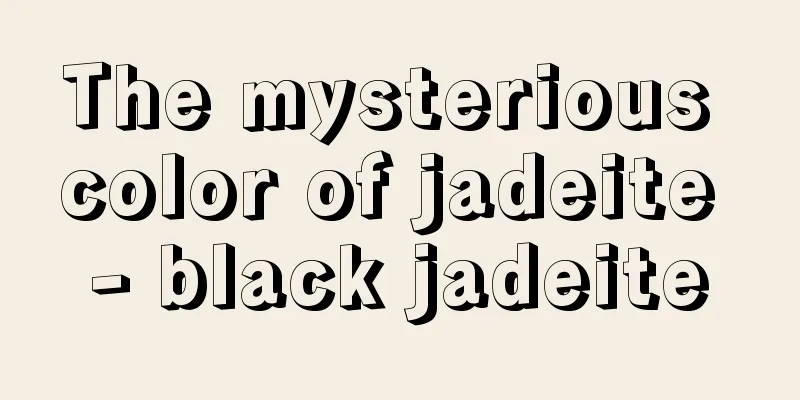 The mysterious color of jadeite - black jadeite