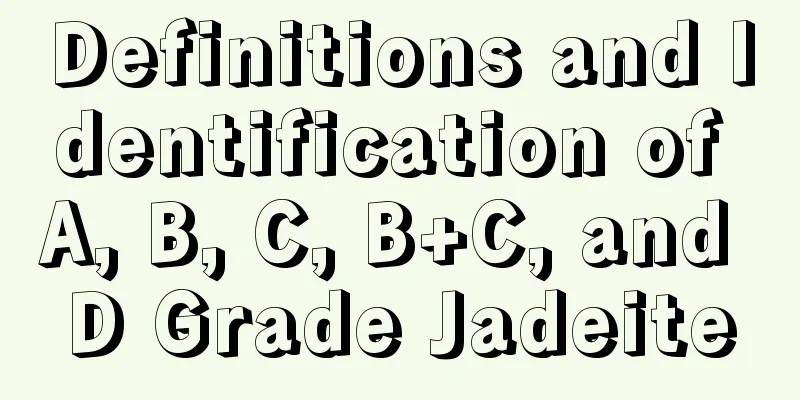 Definitions and Identification of A, B, C, B+C, and D Grade Jadeite