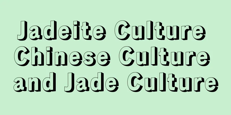 Jadeite Culture Chinese Culture and Jade Culture