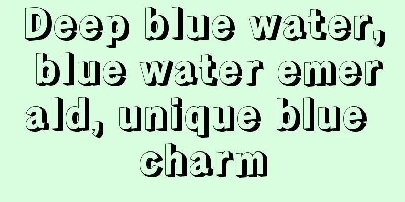 Deep blue water, blue water emerald, unique blue charm