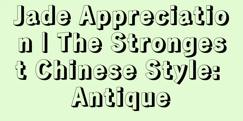 Jade Appreciation | The Strongest Chinese Style: Antique