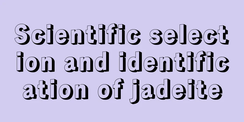 Scientific selection and identification of jadeite