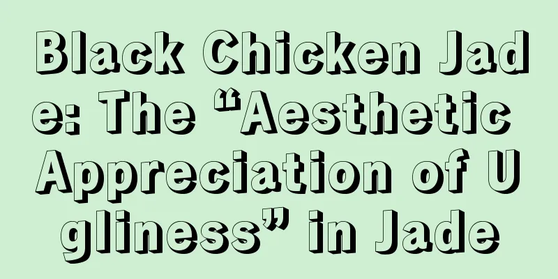 Black Chicken Jade: The “Aesthetic Appreciation of Ugliness” in Jade