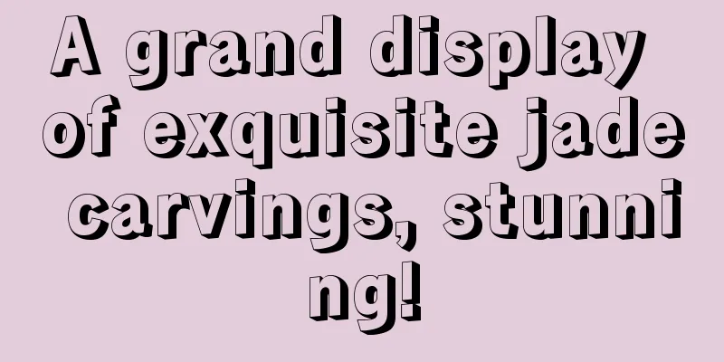 A grand display of exquisite jade carvings, stunning!