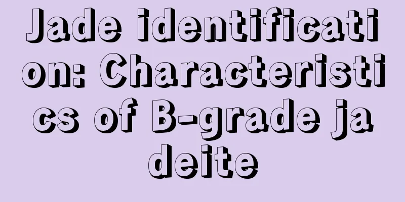 Jade identification: Characteristics of B-grade jadeite