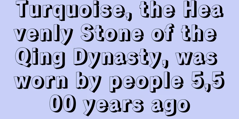 Turquoise, the Heavenly Stone of the Qing Dynasty, was worn by people 5,500 years ago