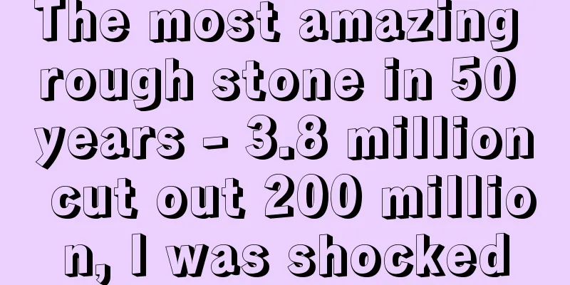 The most amazing rough stone in 50 years - 3.8 million cut out 200 million, I was shocked